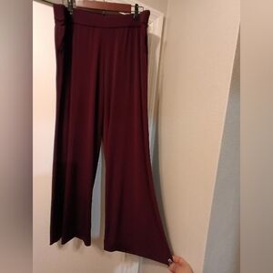 Elegant Burgundy Women's Pants